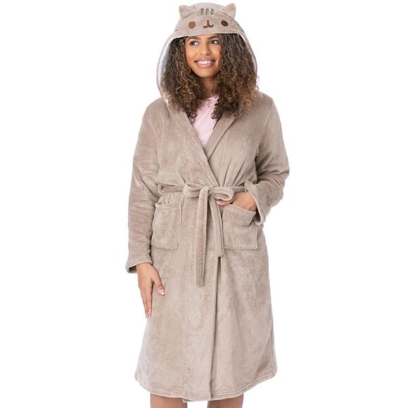 Pusheen Womens/Ladies Novelty Robe / Brown